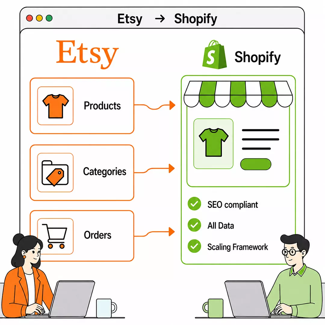 Etsy zu Shopify Migration